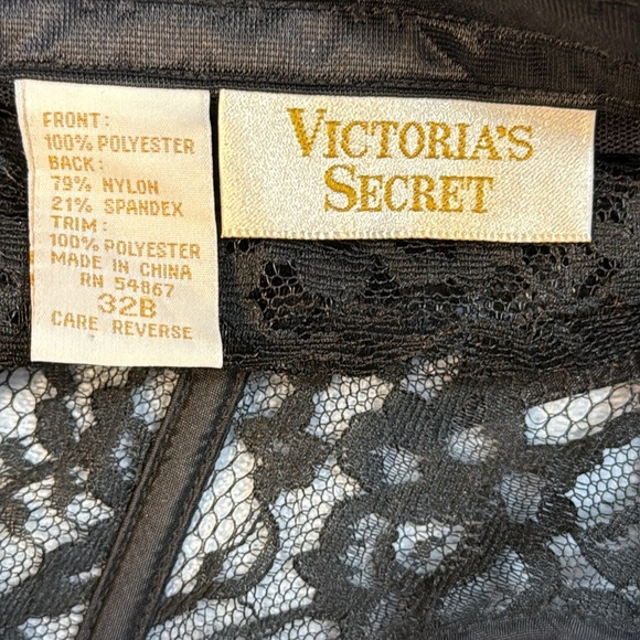 Vtg Victoria’s Secret Gold Label Corset Lacy Coquette Ruffle Garter Women’s 32B - Picture 7 of 7